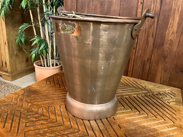 Koperen emmer - afbeelding 1 van  6
