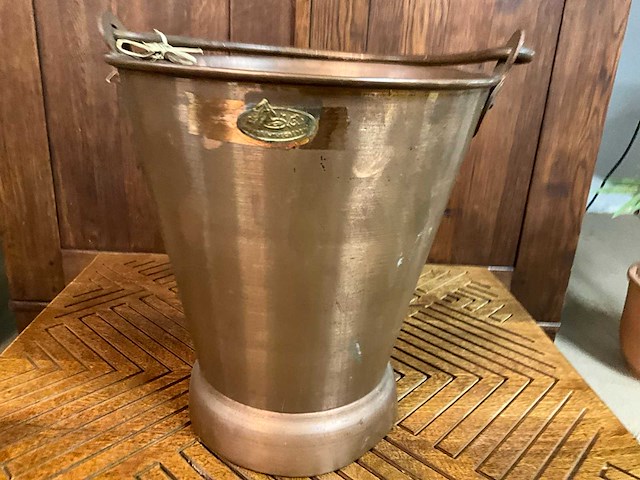 Koperen emmer - afbeelding 3 van  6