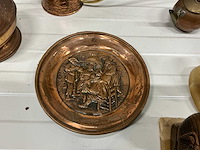 Koperen kruik, theepot, schaal, beeldjes - afbeelding 5 van  8