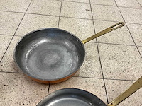 Koperen pannen en brander (4x) - afbeelding 5 van  6