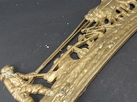 Koperen plaque "en de boer hij ploegde voort" - afbeelding 4 van  5