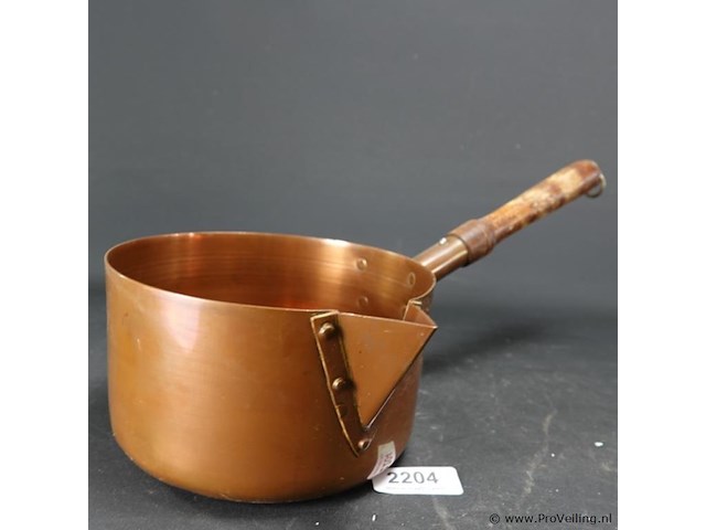 Koperen schenk steelpan - afbeelding 3 van  5