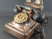 Koperen telefoon uit midden vorige eeuw - afbeelding 1 van  5