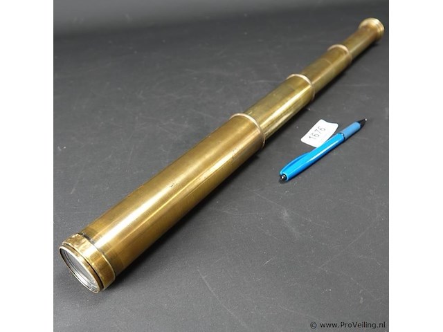 Koperen telescopische verrekijker - afbeelding 1 van  5