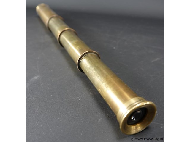 Koperen telescopische verrekijker - afbeelding 2 van  5