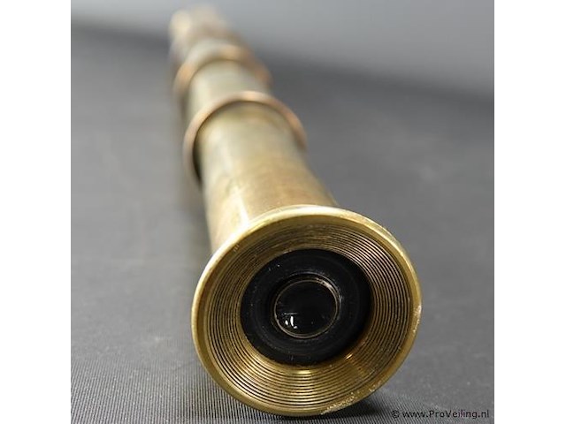 Koperen telescopische verrekijker - afbeelding 3 van  5