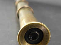 Koperen telescopische verrekijker - afbeelding 3 van  5