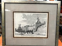 Kopergravure van de molenpoort in nijmegen - afbeelding 1 van  5