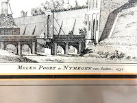 Kopergravure van de molenpoort in nijmegen - afbeelding 3 van  5