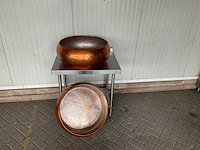 Koperkleurige decoratieve bakken (2x) - afbeelding 1 van  2