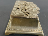 Koper/messing art nouveau postzegeldoosje - afbeelding 4 van  5