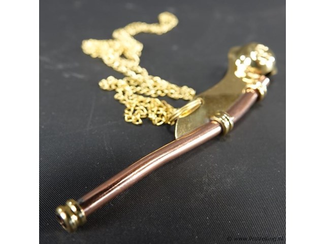 Koper/messing bootsmanfluit - afbeelding 4 van  5