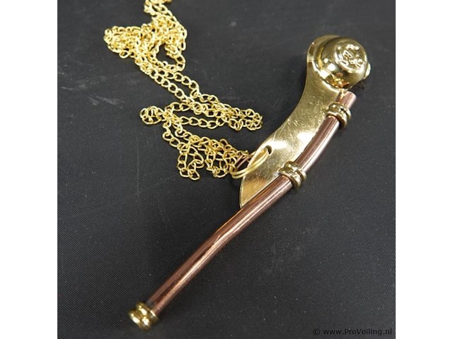 Koper/messing bootsmanfluit - afbeelding 5 van  5