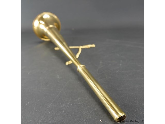 Koper/messing jachthoorn - afbeelding 3 van  5