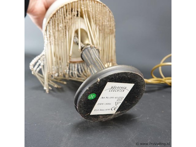 Koper/messing lamp - afbeelding 5 van  5