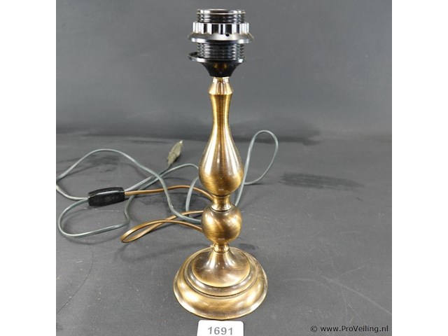Koper/messing lampvoet - afbeelding 1 van  5