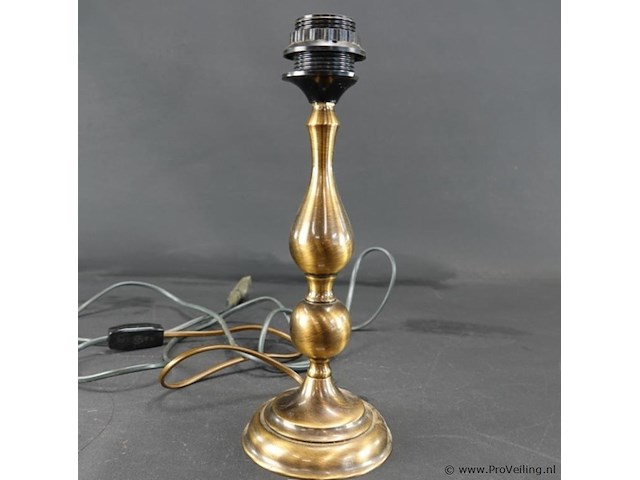 Koper/messing lampvoet - afbeelding 2 van  5