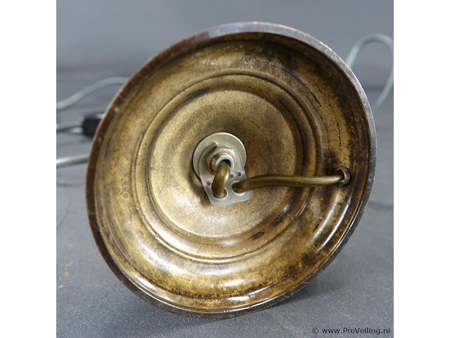 Koper/messing lampvoet - afbeelding 5 van  5