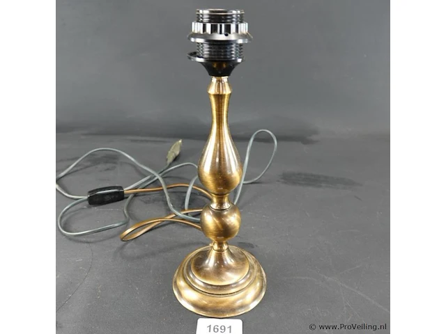 Koper/messing lampvoet - afbeelding 1 van  5
