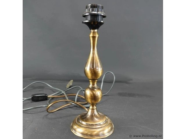 Koper/messing lampvoet - afbeelding 2 van  5
