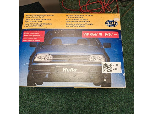 Koplamp, hella / volkswagen, golf type 3 - afbeelding 1 van  1