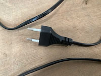 Kopp aansluitsnoer met schakelaar, 2 meter, zwart (50x) - afbeelding 2 van  4