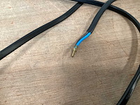 Kopp aansluitsnoer met schakelaar, 2 meter, zwart (50x) - afbeelding 4 van  4