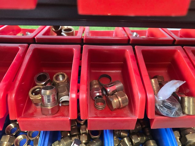 Koppelingen loodgieter, partij gas en water - afbeelding 2 van  38