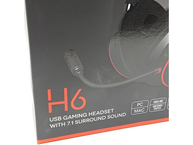 Koptelefoon, sound blaster x, h6 usb gaming headset 7.1 - afbeelding 4 van  9