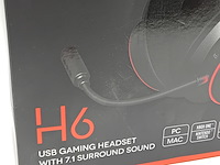Koptelefoon, sound blaster x, h6 usb gaming headset 7.1 - afbeelding 4 van  9