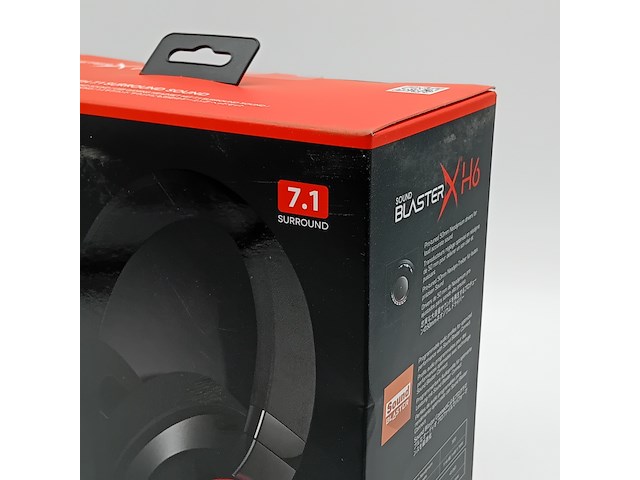 Koptelefoon, sound blaster x, h6 usb gaming headset 7.1 - afbeelding 5 van  9