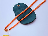 Koraal collier ''pink salmon'' - afbeelding 1 van  4
