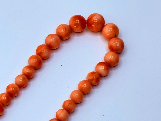 Koraal collier ''pink salmon'' - afbeelding 2 van  4