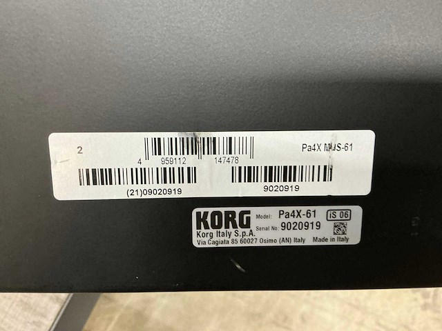 Korg pa4x-61 workstation - afbeelding 7 van  14