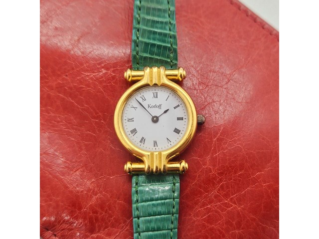Korloff paris dameshorloge met goudkeurmerk - afbeelding 1 van  5