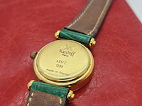 Korloff paris dameshorloge met goudkeurmerk - afbeelding 5 van  5