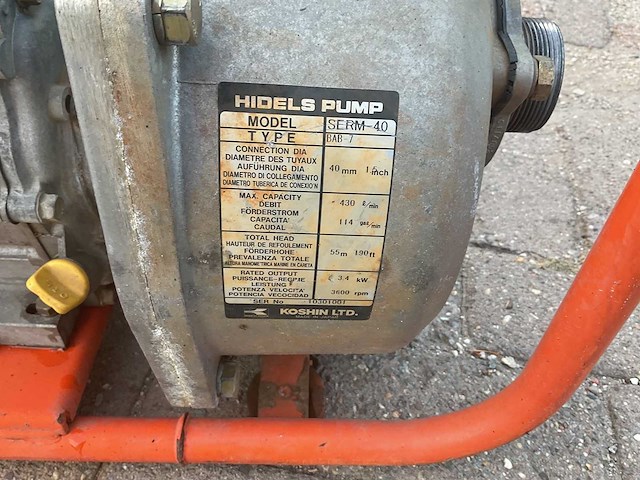 Koshin serum-40 beregeningspomp - afbeelding 4 van  4