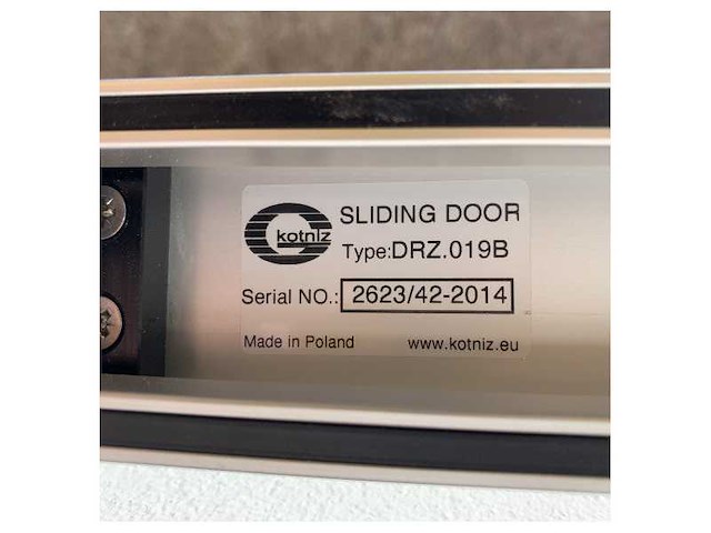 Kotniz drz.019b aluminum single sliding by system 1485 x 1700 mm - afbeelding 7 van  8