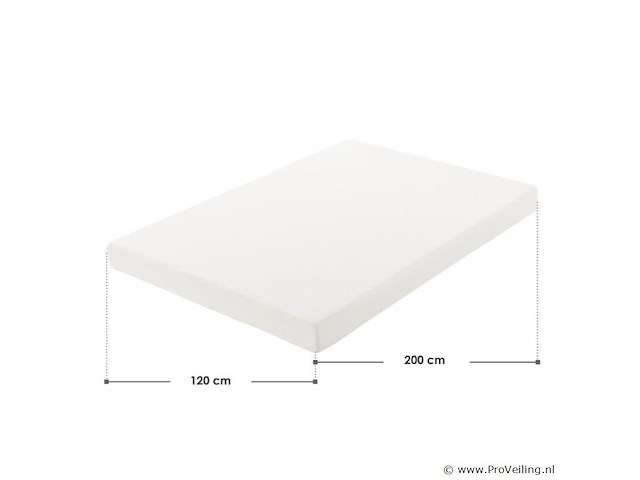 Koudschuimmatras - 120 x 200 cm - hoog slaapcomfort & ergonomische lichaamsaanpassing - afbeelding 5 van  5