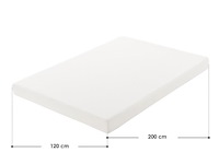 Koudschuimmatras - 120 x 200 cm - hoog slaapcomfort & ergonomische lichaamsaanpassing - afbeelding 5 van  5