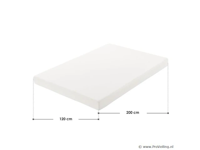 Koudschuimmatras - 120 x 200 cm - hoog slaapcomfort & ergonomische lichaamsaanpassing - afbeelding 5 van  5