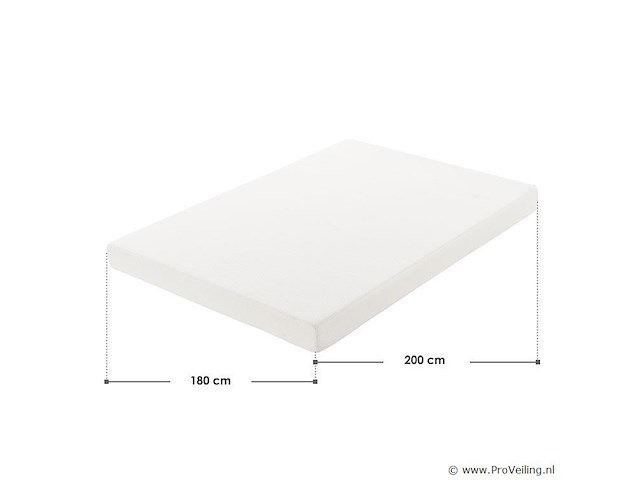 Koudschuimmatras - 160 x 200 cm - hoog slaapcomfort & ergonomische lichaamsaanpassing - afbeelding 8 van  8