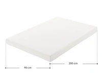 Koudschuimmatras - 90 x 200 cm - hoog slaapcomfort & ergonomische lichaamsaanpassing - afbeelding 5 van  5