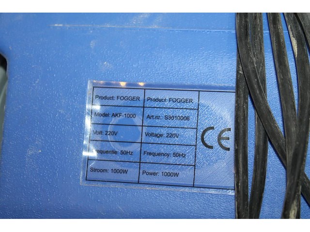 Koudvernevelaar aquaking fogger akf-1000. - afbeelding 2 van  2