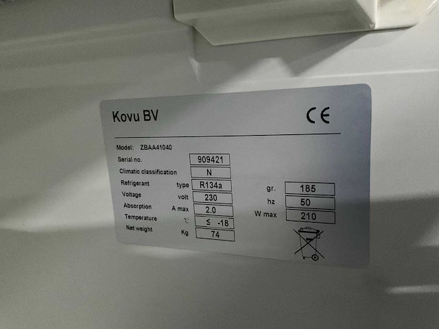 Kovu zbaa41040 vrieskast - afbeelding 2 van  2