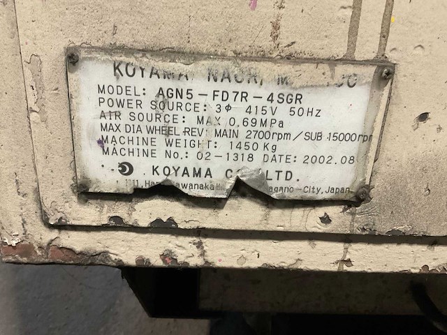 Koyama narc mini 400 slijp- en afbraammachine - afbeelding 5 van  13