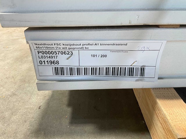 Kozijn profiel-a1 binnendraaiend - 200x11x6,6 cm gegrond (24x) - afbeelding 9 van  9