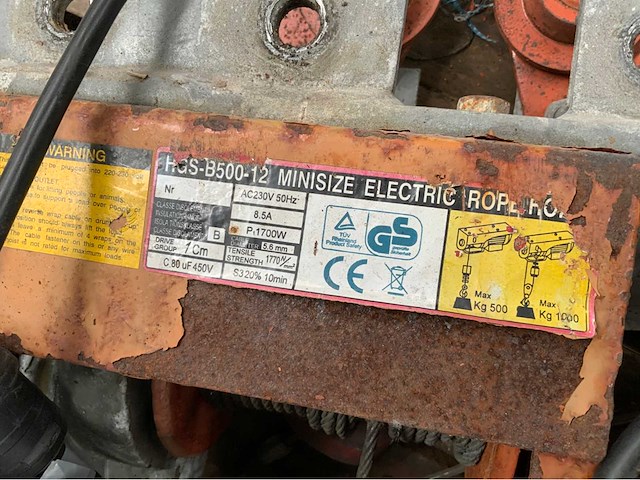 Kraan hijsbok met kettingtakels - afbeelding 6 van  7