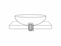 Kraanaccessoire - vonato - altura - 0 - pop up drain inbouw - afbeelding 3 van  4