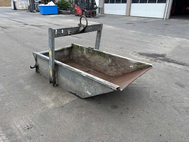Kraancontainer puinbak kiepbak 1000l 2000kg - 1996 - overige hijs- en heftechniek - afbeelding 1 van  5